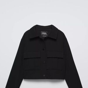 Zara Women's Utility Jacket in Black